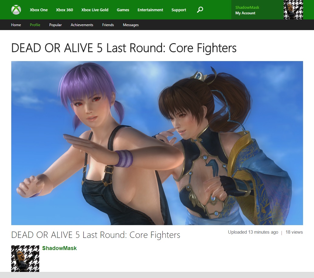 Xbox One screen cap demo profile image