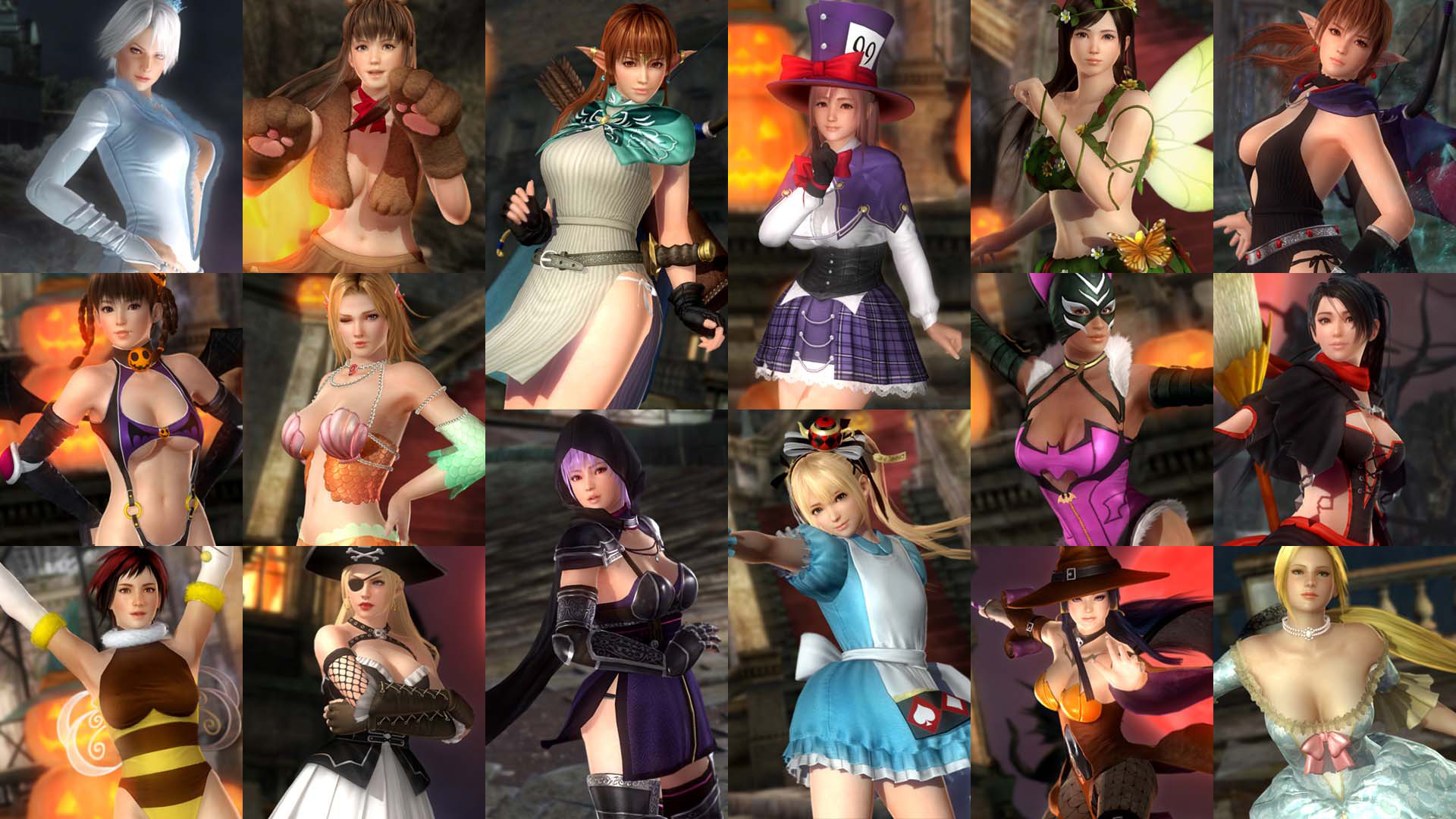 dead or alive 5 last round halloween fighters 2